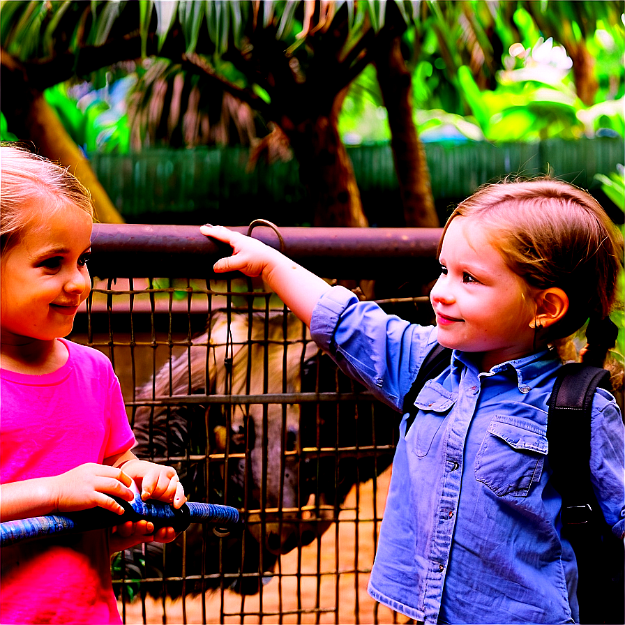 Children At Zoo Png 05242024