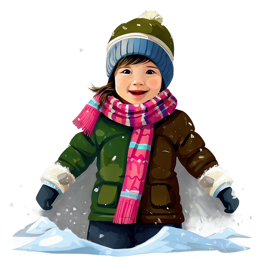 Children In Snow Png 37