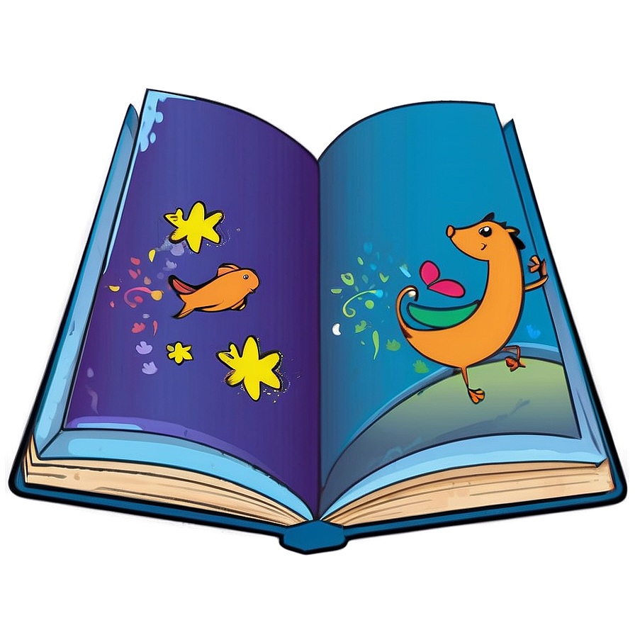 Children's Book Vector Drawing Png Fmd