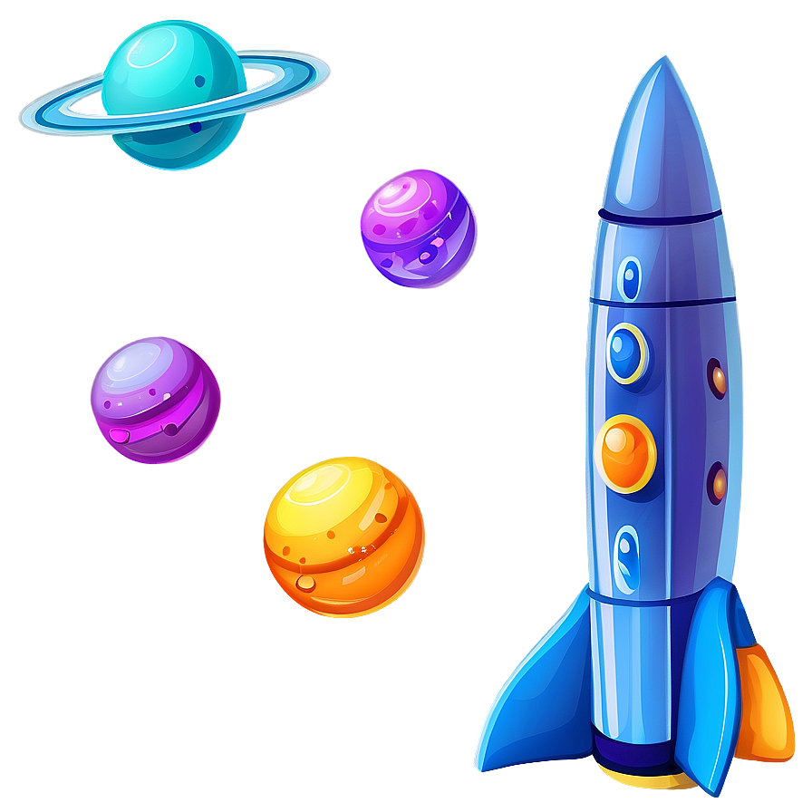 Children's Spacecraft Cartoon Png 06292024