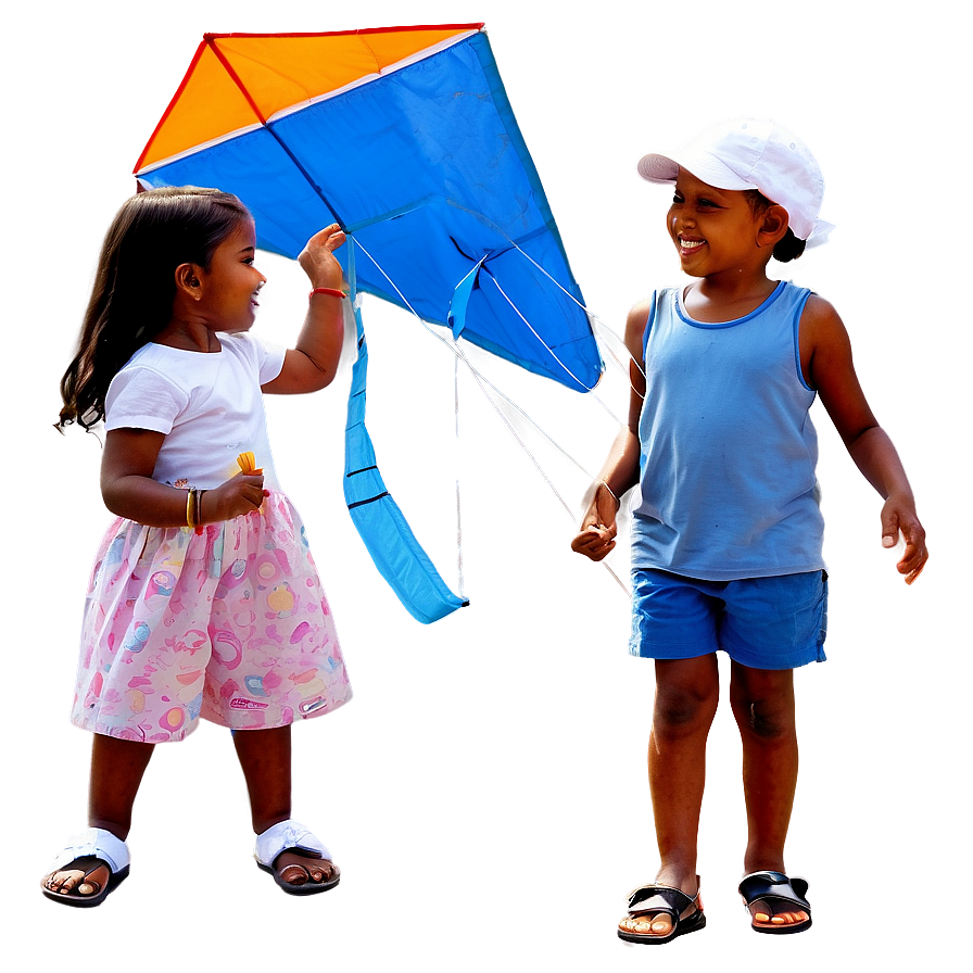 Children With Kites Png Tws