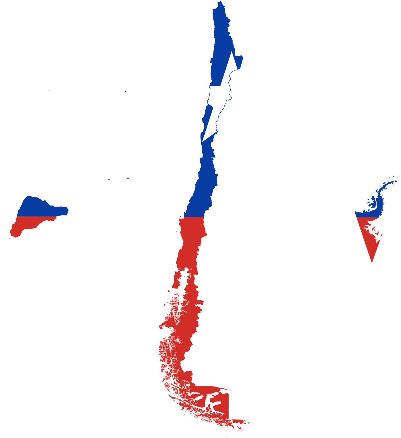 Chile Political Map Colors