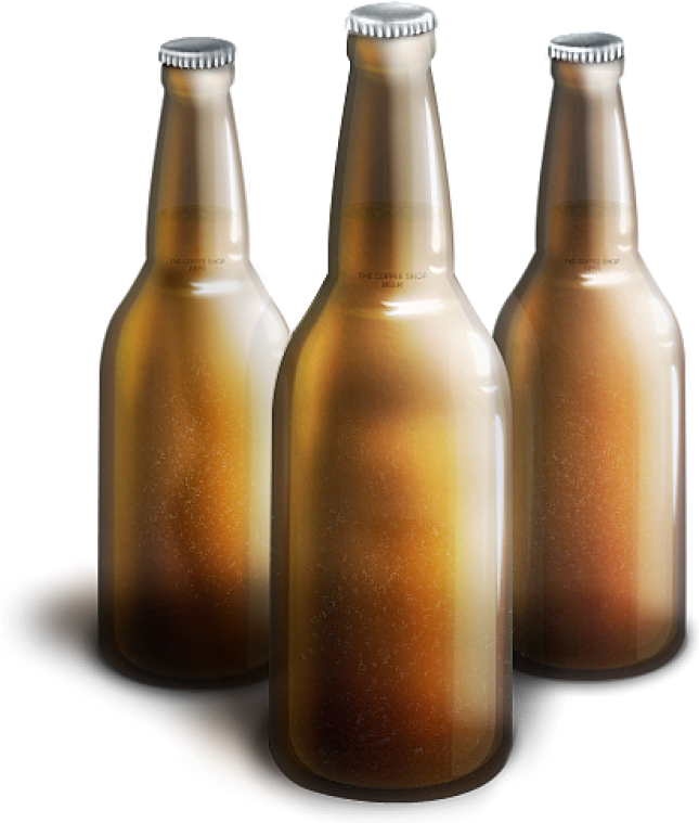 Chilled Beer Bottles Condensation