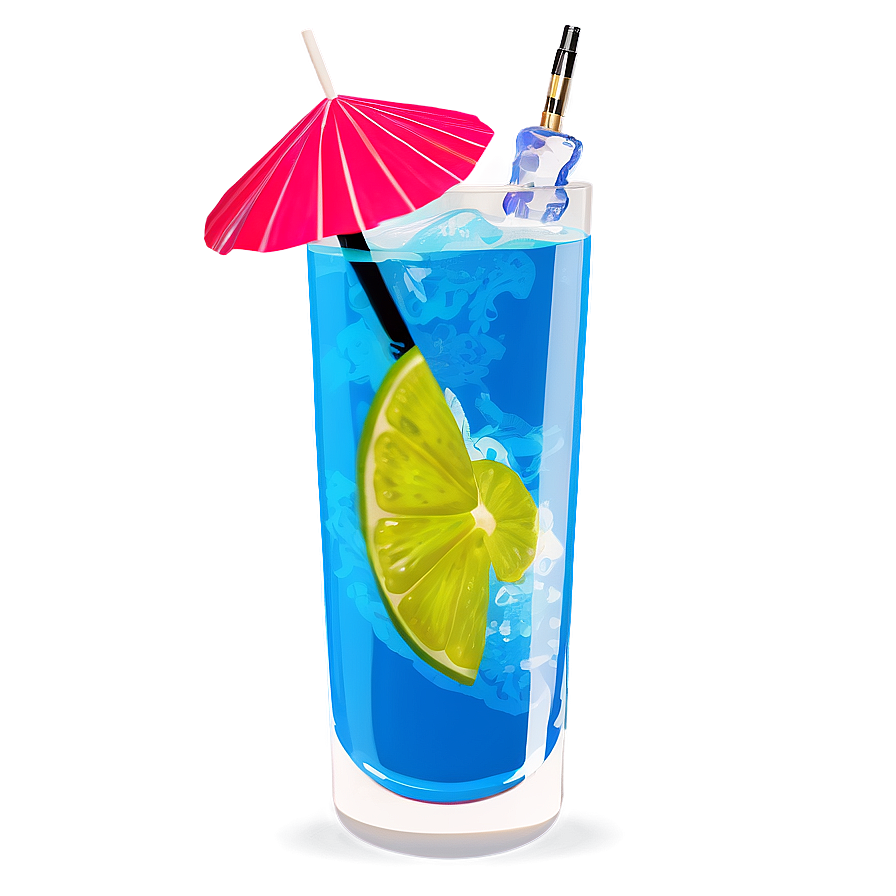 Chilled Blue Cocktail Png 05062024