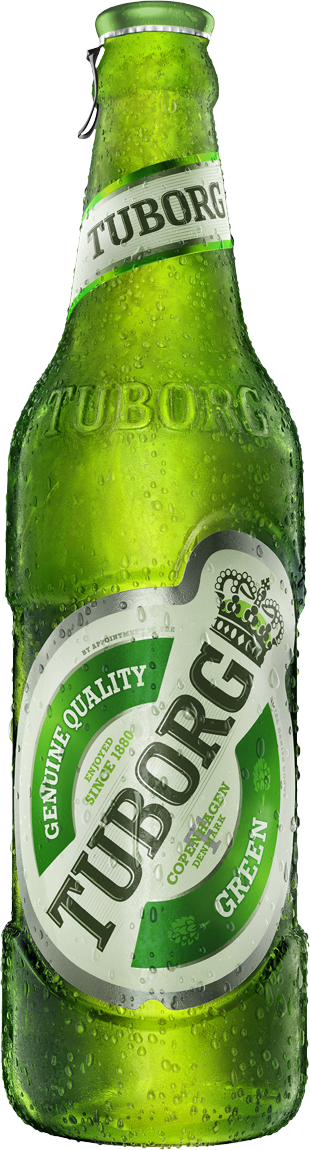 Chilled Tuborg Beer Bottle