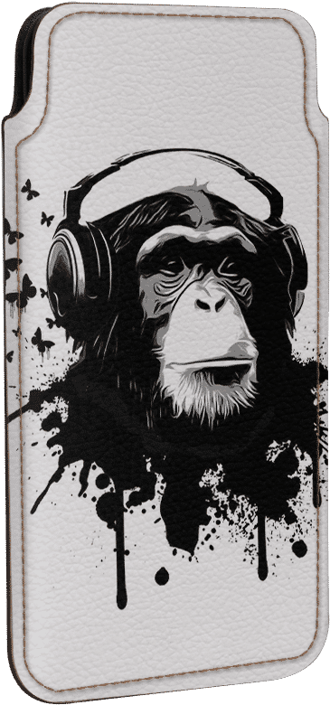 Chimpanzee Headphones Artwork