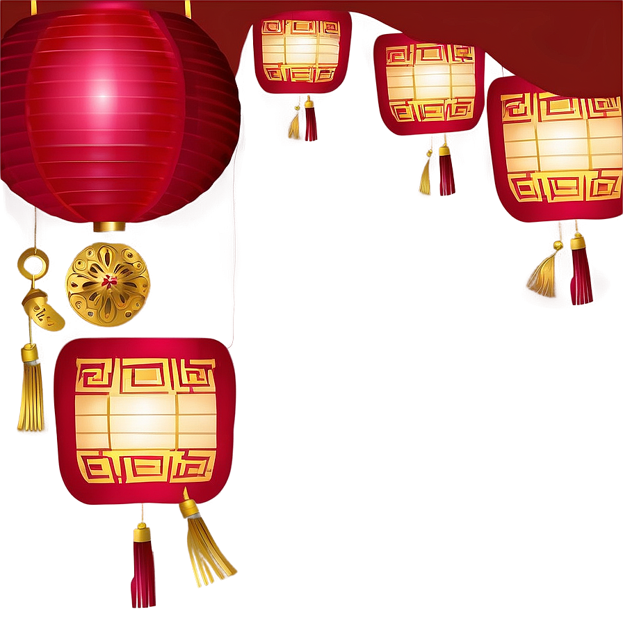 Chinese Lantern Decoration Png 06262024