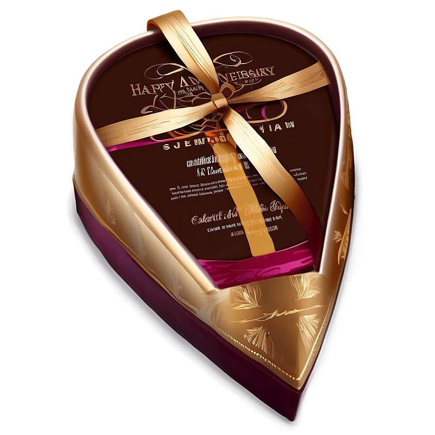 Chocolate Box For Anniversary Png 06212024