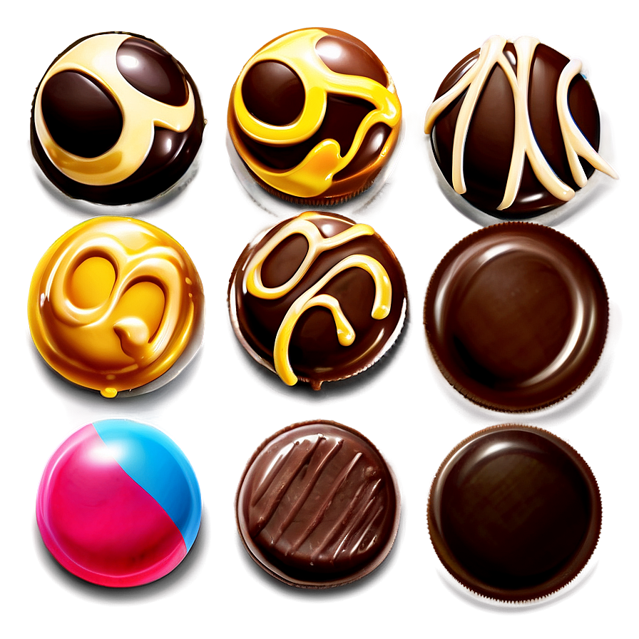 Chocolate-coated Candies Png 47