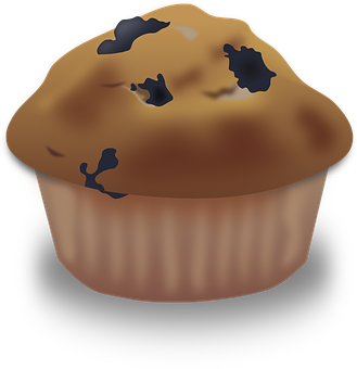 Chocolate Cupcake Illustration