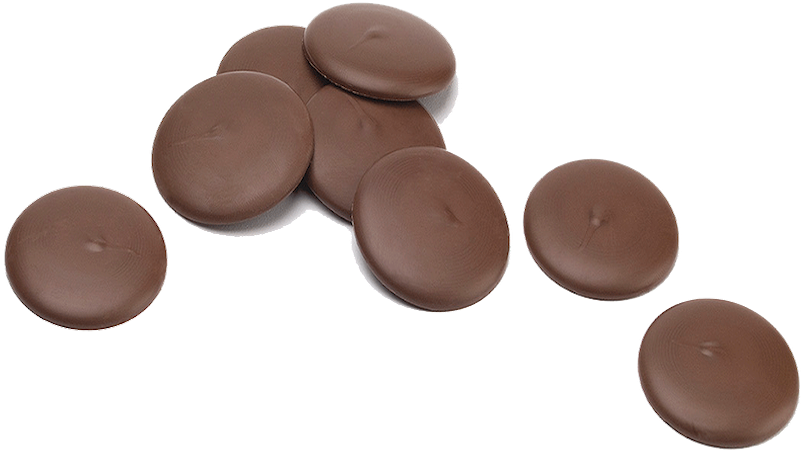 Chocolate Discs Top View