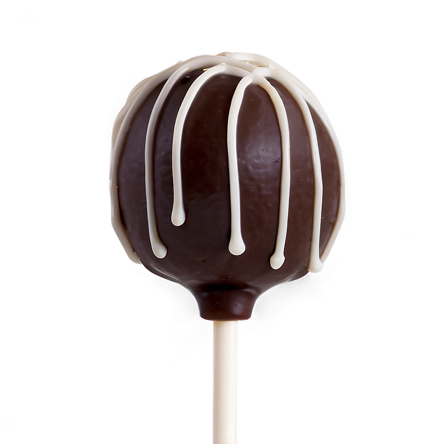 Chocolate Drizzle Cake Pop Png Ngy