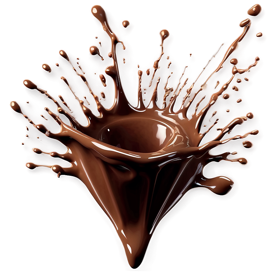 Chocolate Splash Illustration Png 06262024