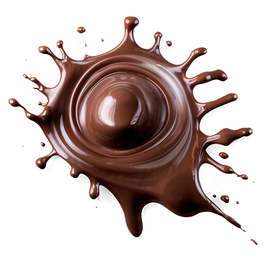 Chocolate Splash On White Png Uoi22