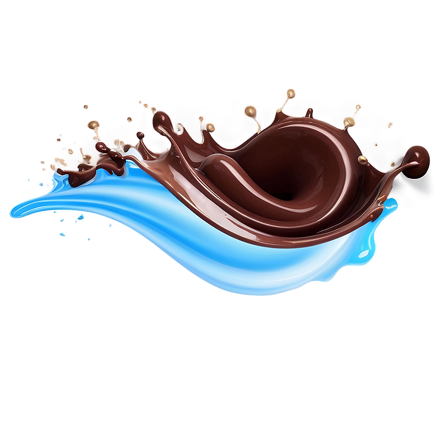 Chocolate Splash Wave Png 06262024