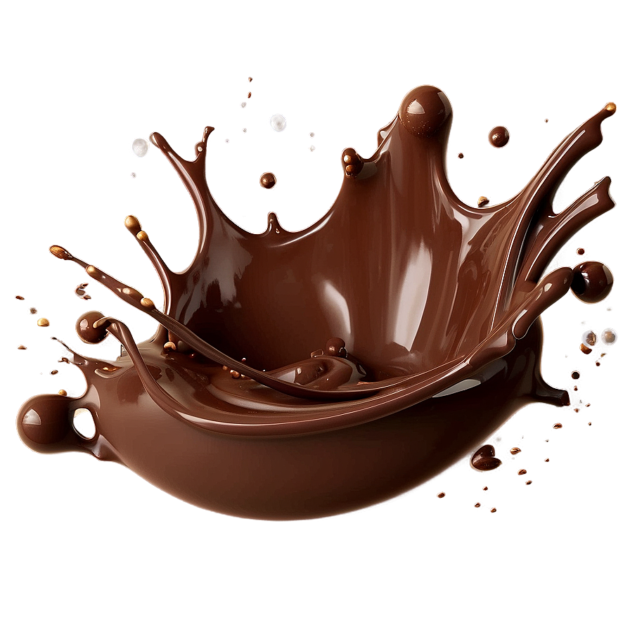 Chocolate Splash With Bubbles Png Ofv