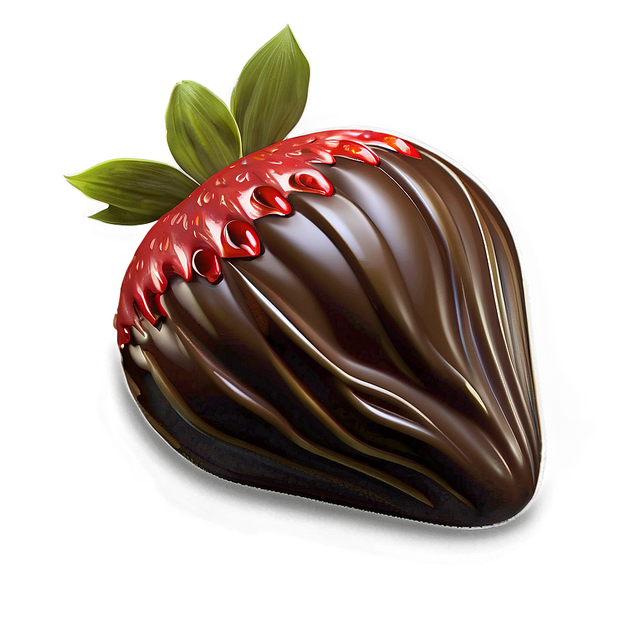 Chocolate Strawberry Garnish Png Xtm