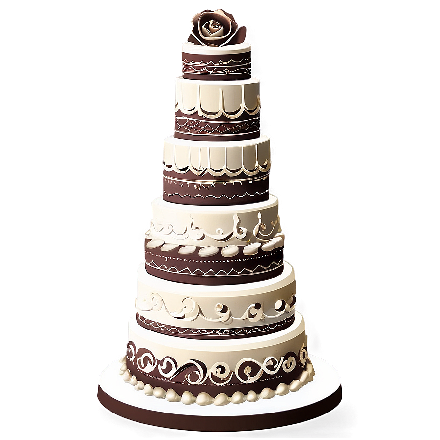 Chocolate Wedding Cake Png 06122024