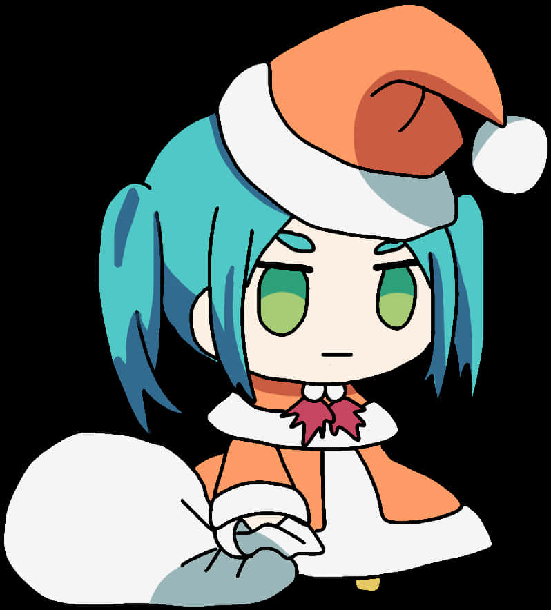 Christmas Anime Character Art