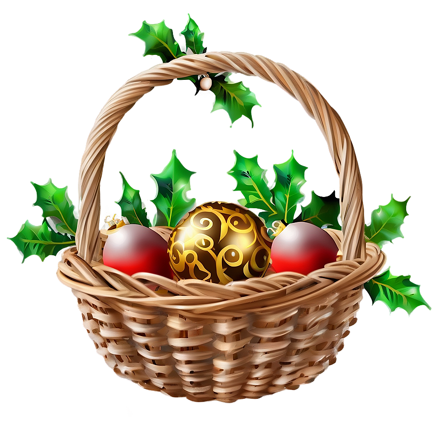 Christmas Basket Png 47