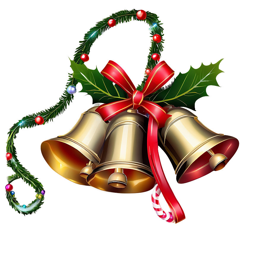 Christmas Bells And Candies Png Uov61