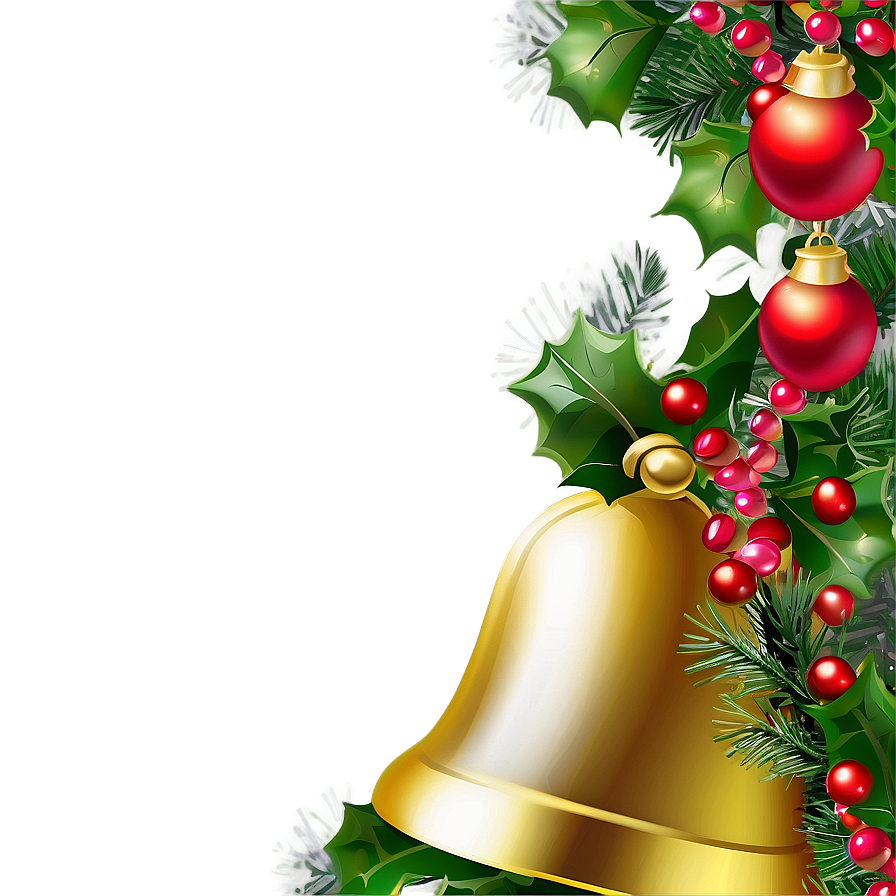 Christmas Bells And Garland Png 31