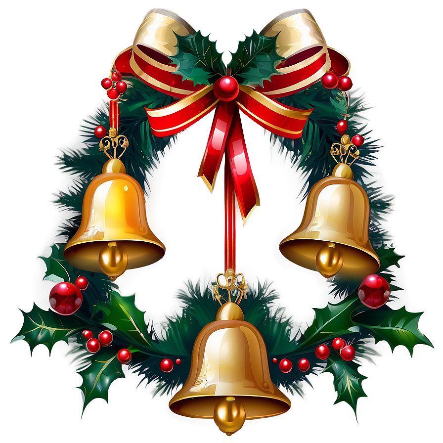 Christmas Bells And Ornaments Png Etu74