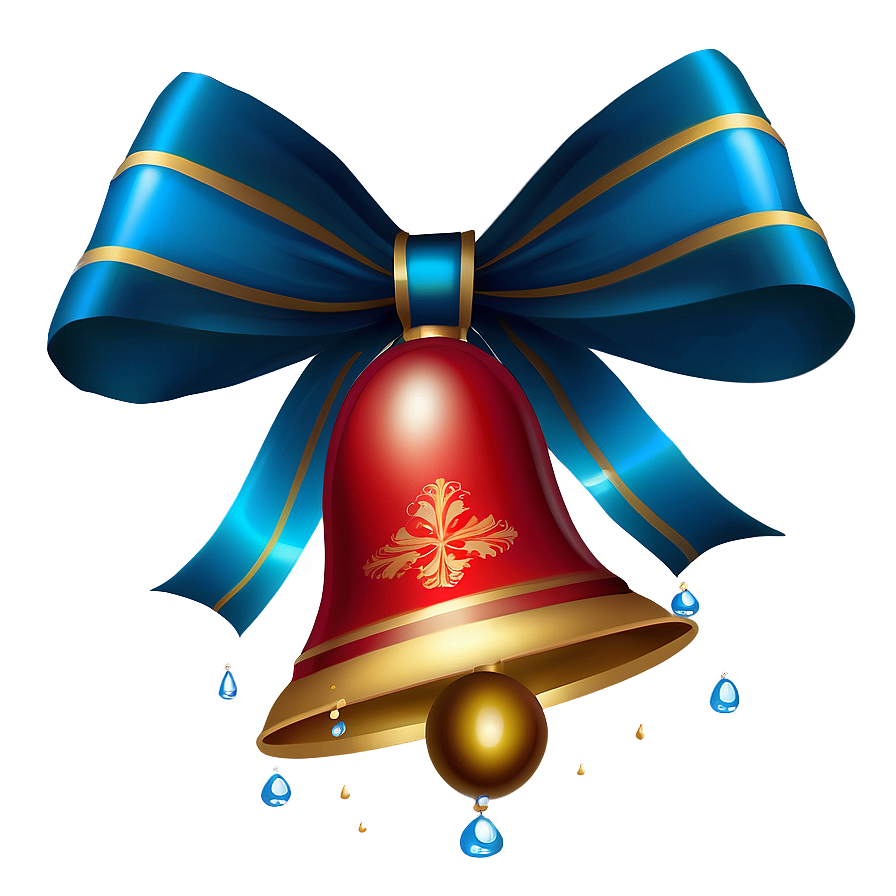 Christmas Bells With Bow Png 37