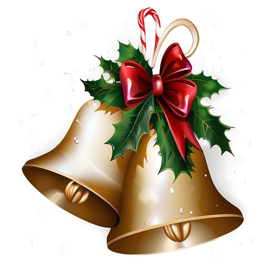 Christmas Bells With Bow Png Thl19