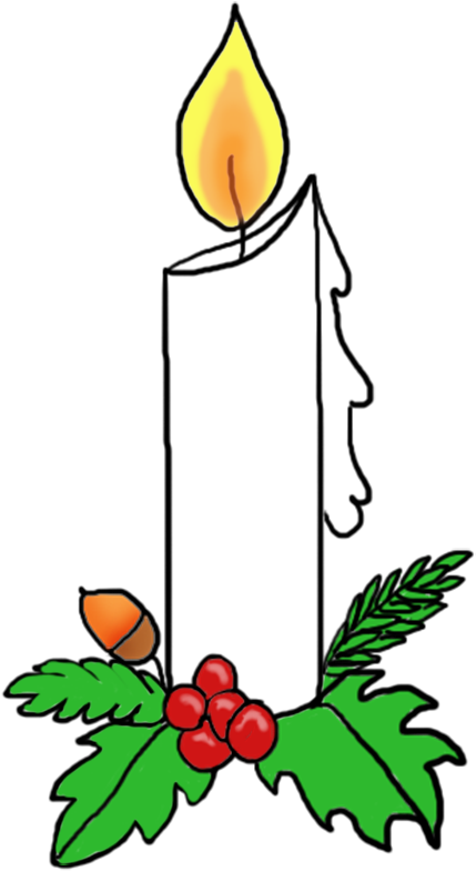 Christmas Candle Clip Art