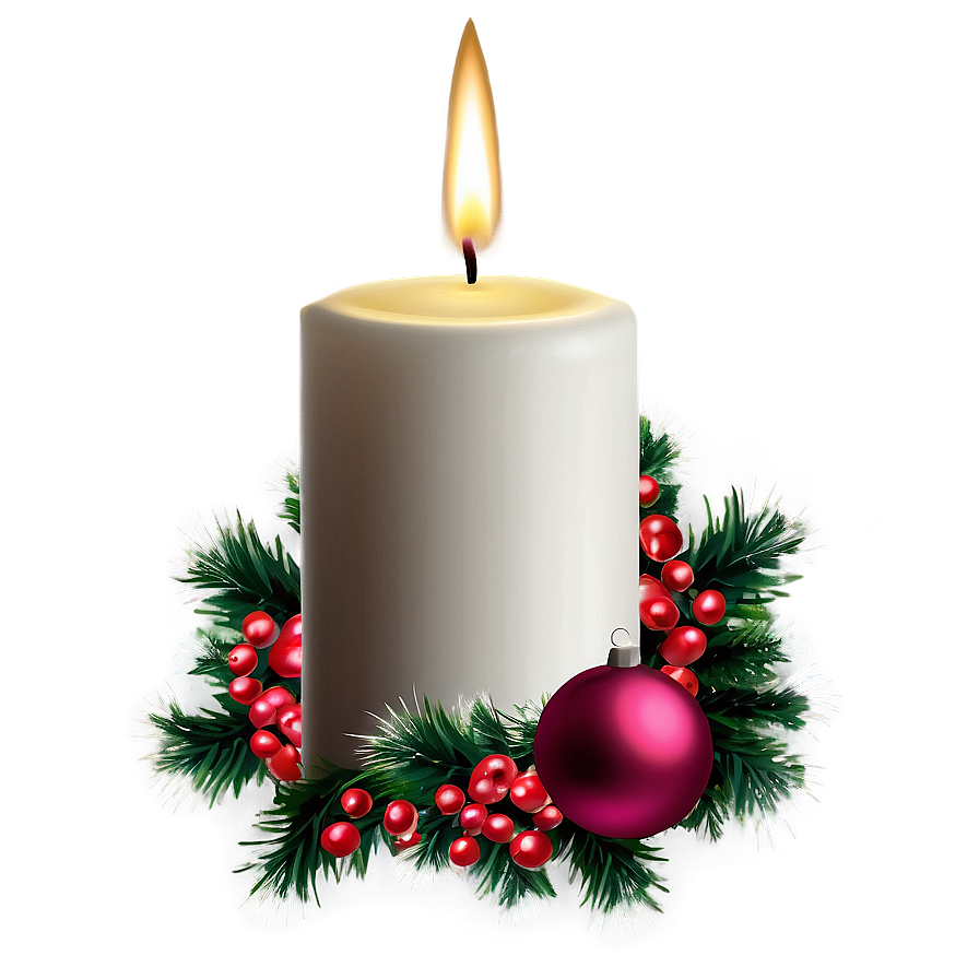 Christmas Candle Png 63