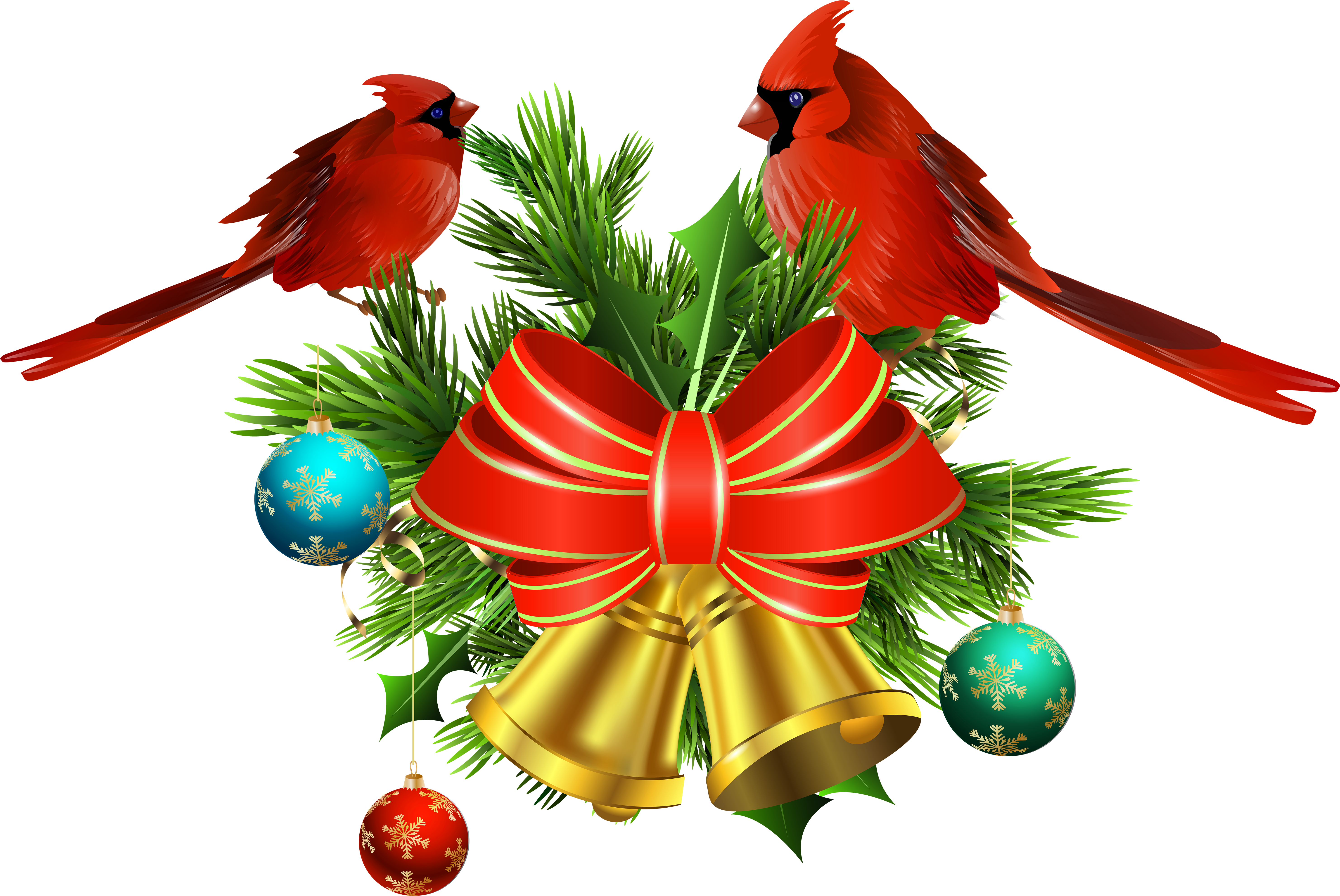 Christmas Cardinals Decoration