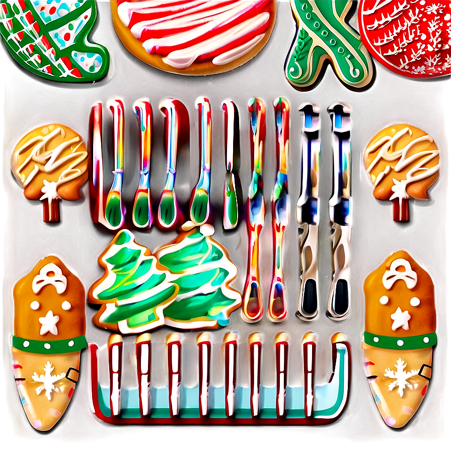 Christmas Cookie Baking Set Png 21