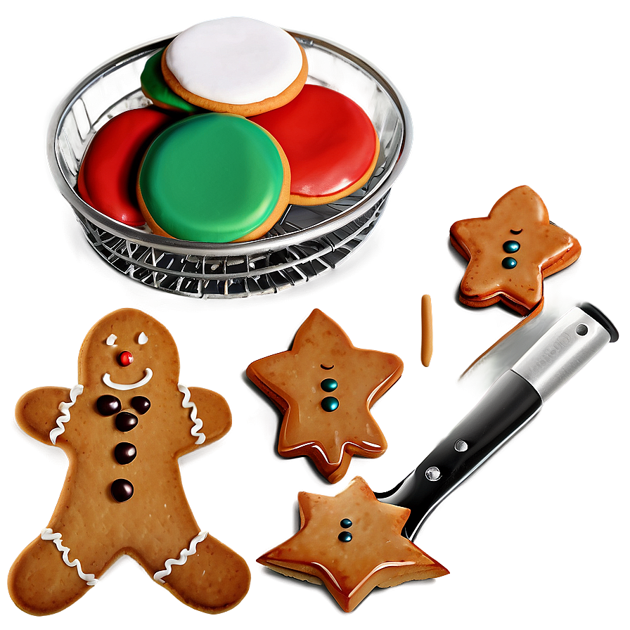 Christmas Cookie Baking Set Png Bdg34