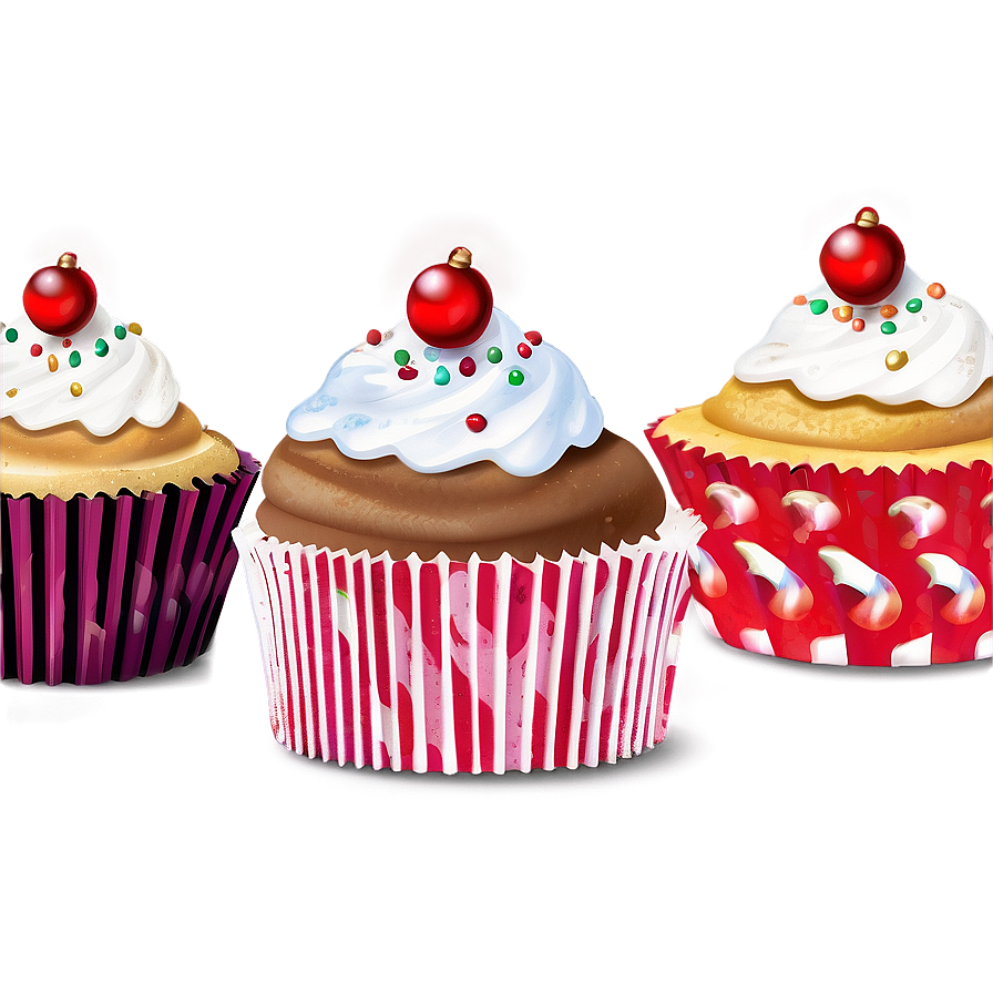 Christmas Cupcake Png 17