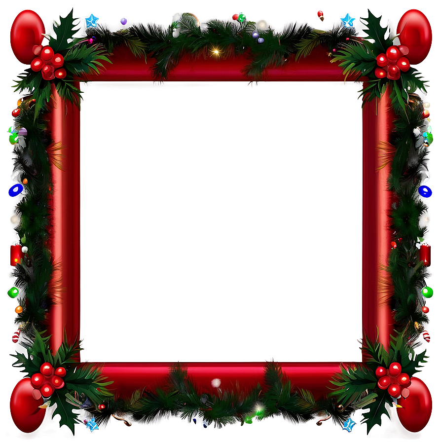 Christmas Decoration Frame Png Gsp37