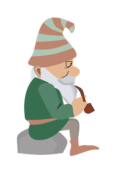 Christmas Elf Smoking Pipe