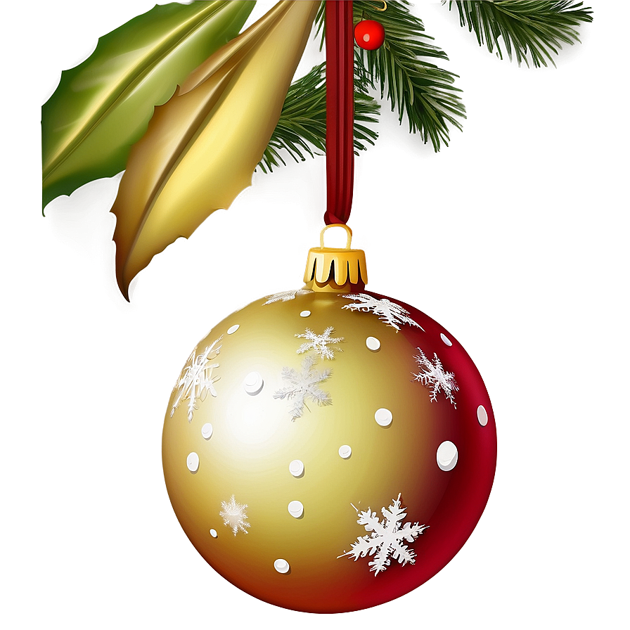 Christmas Eve Festive Ornaments Png 06252024