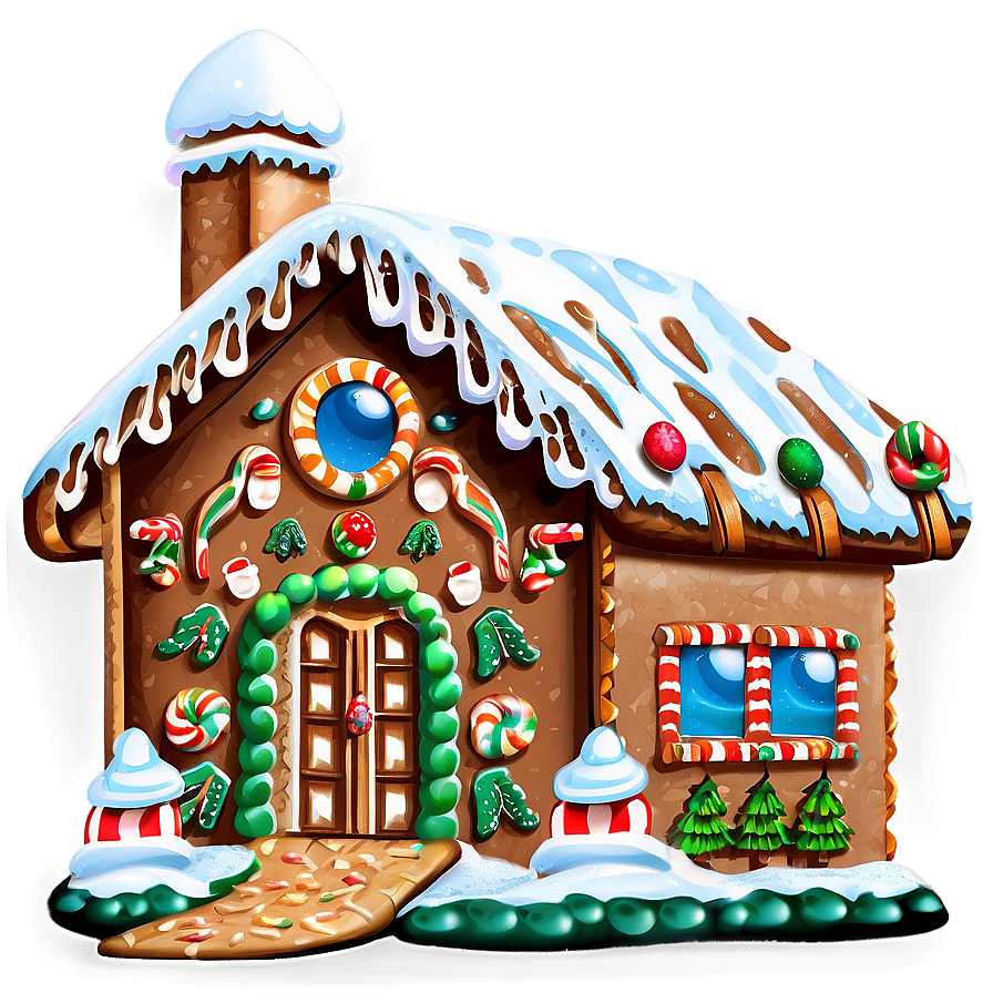 Christmas Eve Gingerbread House Png 06252024