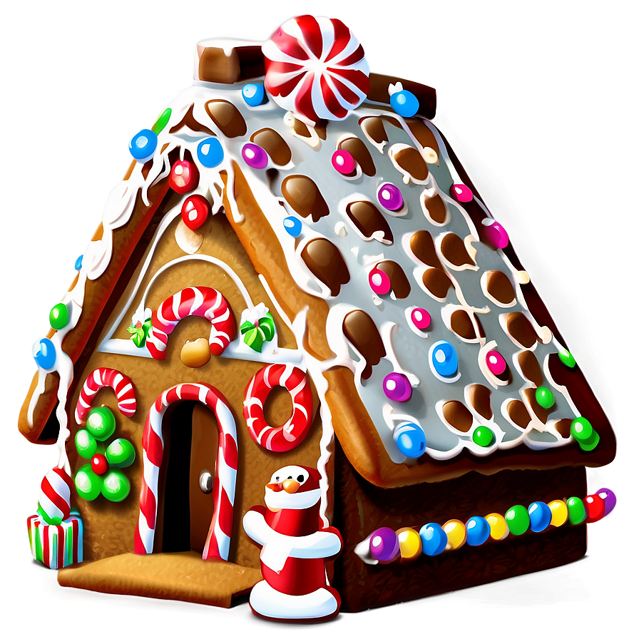 Christmas Eve Gingerbread House Png 06252024