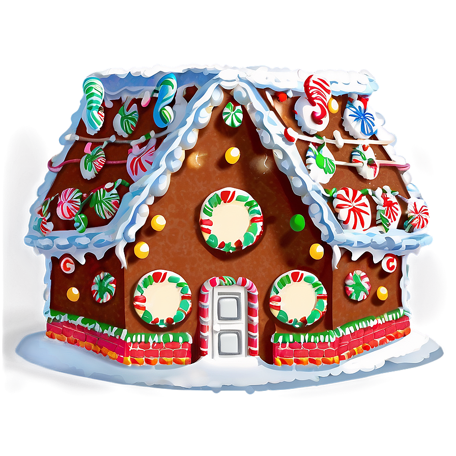 Christmas Eve Gingerbread House Png Psa