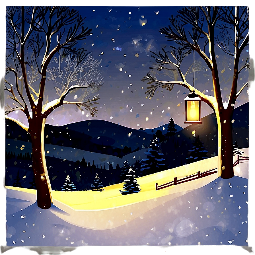 Christmas Eve Snowy Scene Png 59