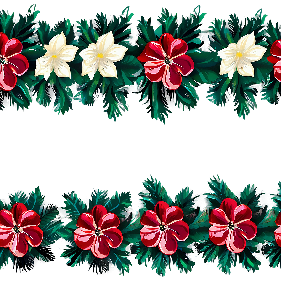 Christmas Floral Pattern Png Hdw10