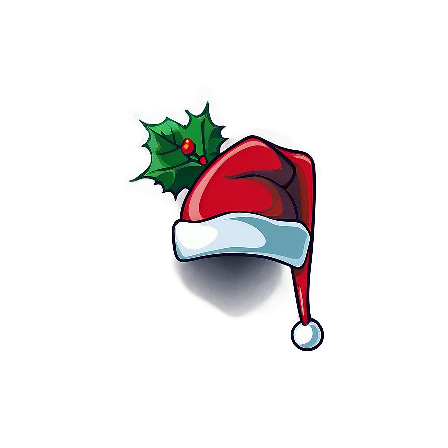 Christmas Hat With Holly Png Djq85