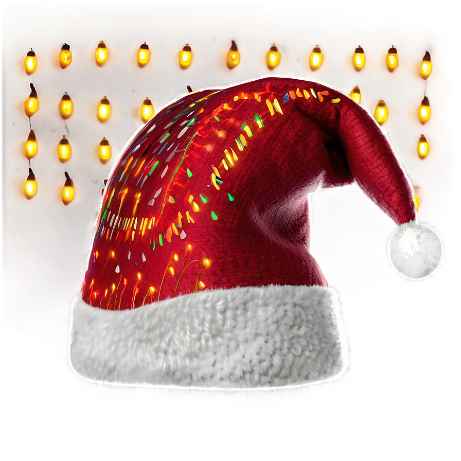 Christmas Hat With Lights Png Ajj