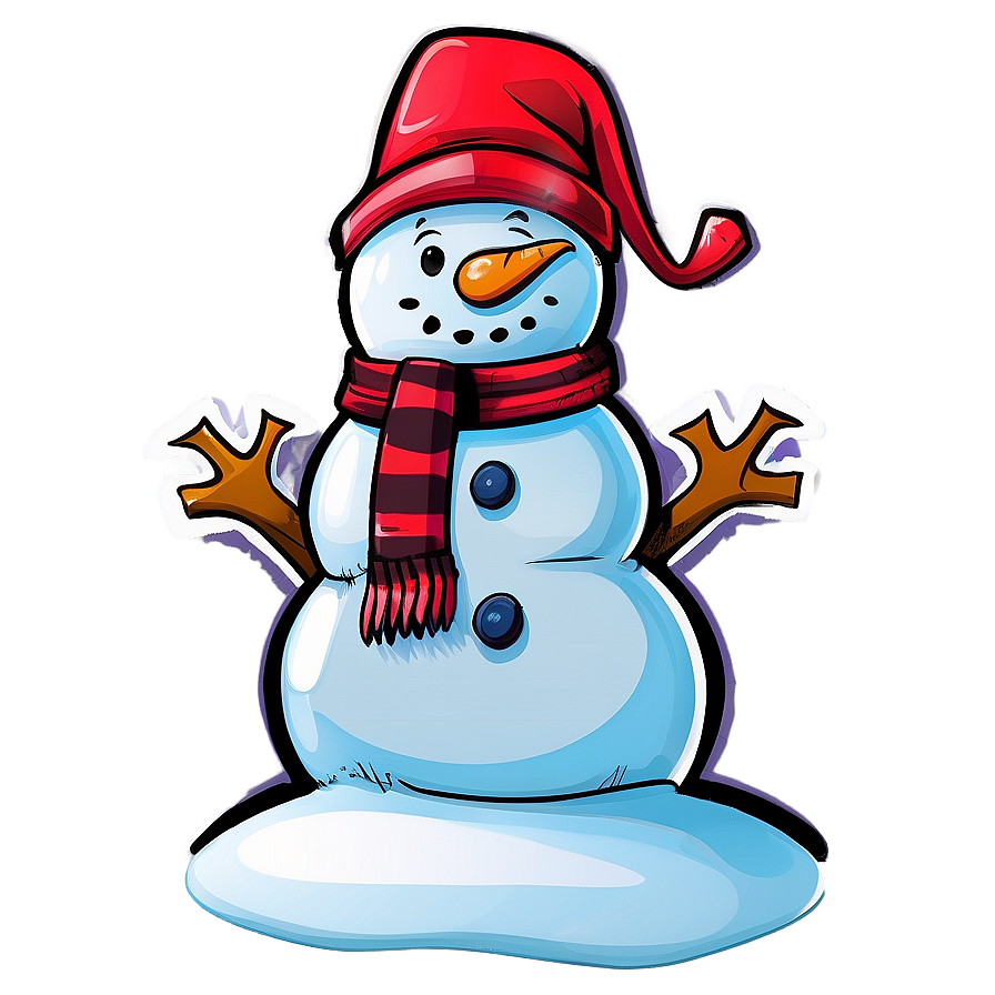 Christmas Hat With Snowman Png 44