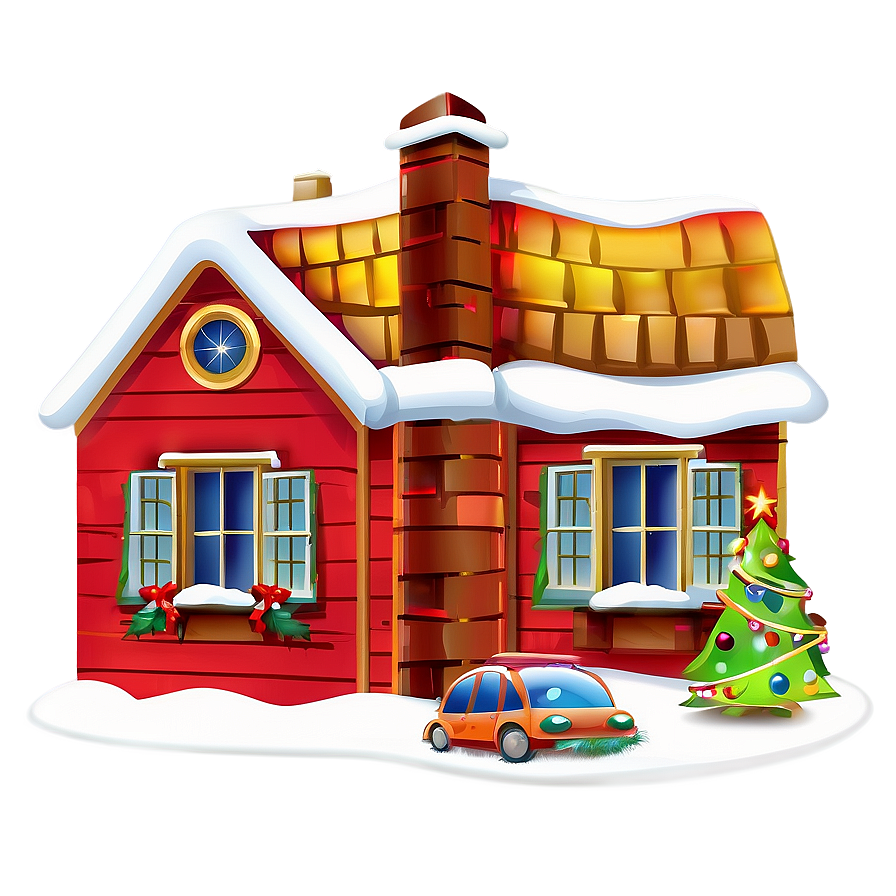 Christmas House Clipart Png 68