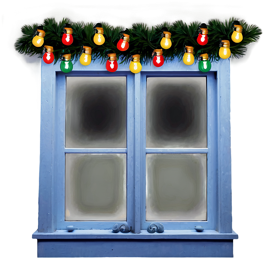 Christmas Lights Around Window Png Kln