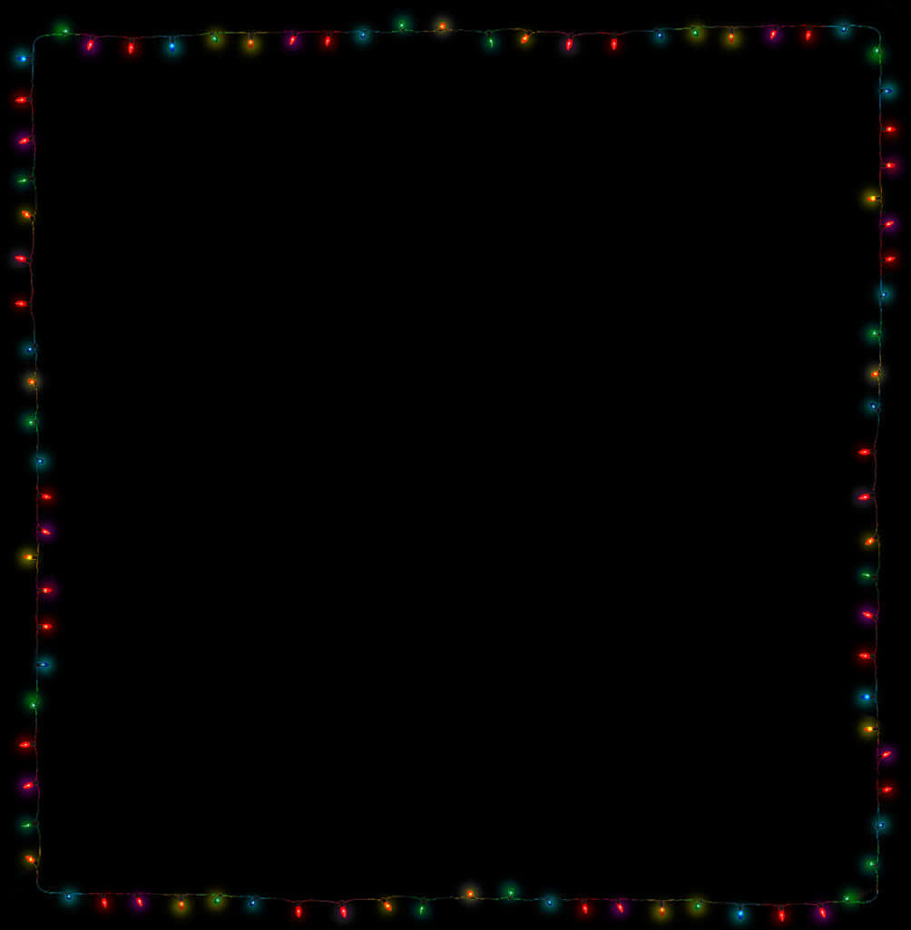 Christmas Lights Border Frame