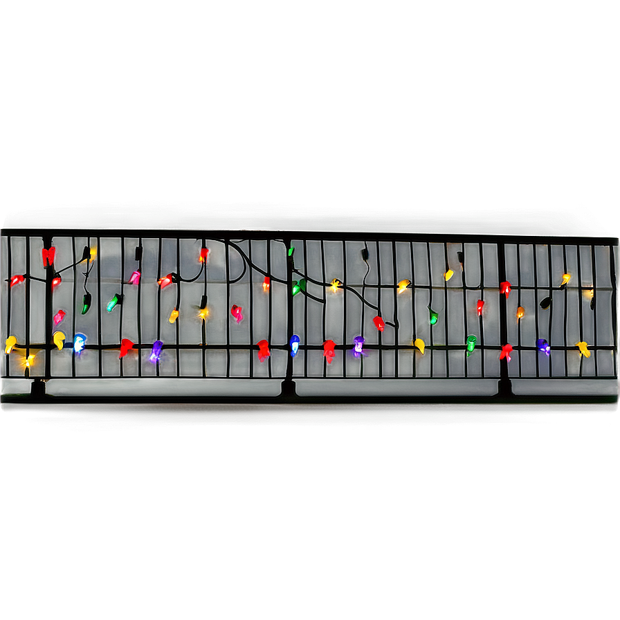 Christmas Lights On Balcony Png Rwx